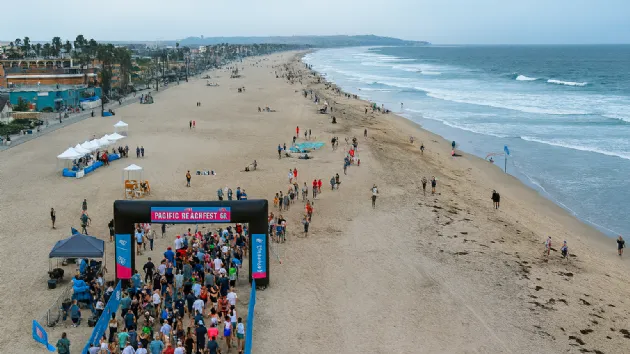 Starting the 5k at the Pacific Beach Half Marathon & 5K 2025
