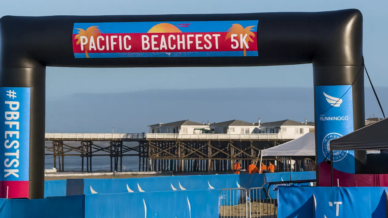 Finish Line at the Pacific Beach Half Marathon & 5K 2025