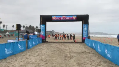 Start Line for the 5k at the Pacific Beach Half Marathon & 5K 2025