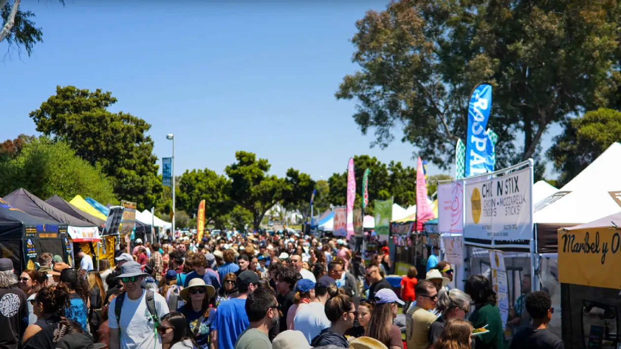 People, Food, Crafts at the San Diego Earth Day Celebration