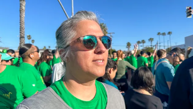 Erika Getting Ready for the Leprechaun Run