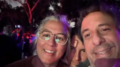 Todd and Family in Line at the Haunted Trail of Balboa Park