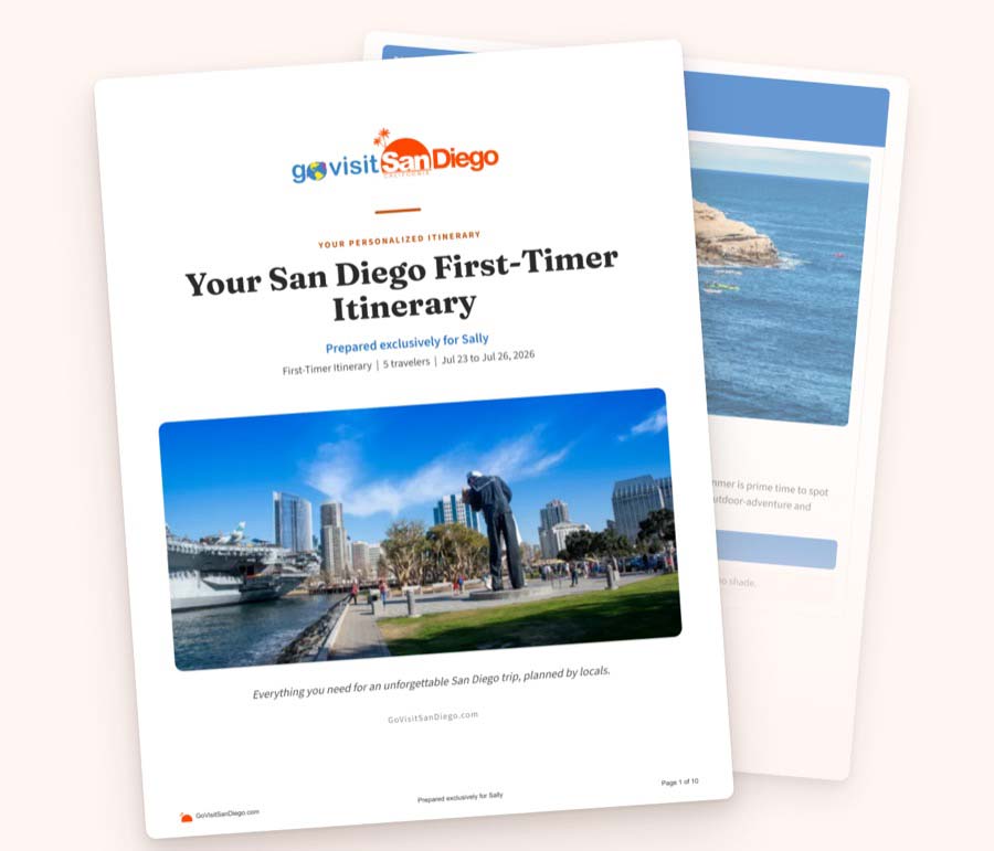 A sample San Diego itinerary, planned by a local