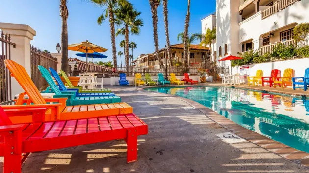 Pool and Charis at the Best Western Plus Hacienda Hotel Old Town