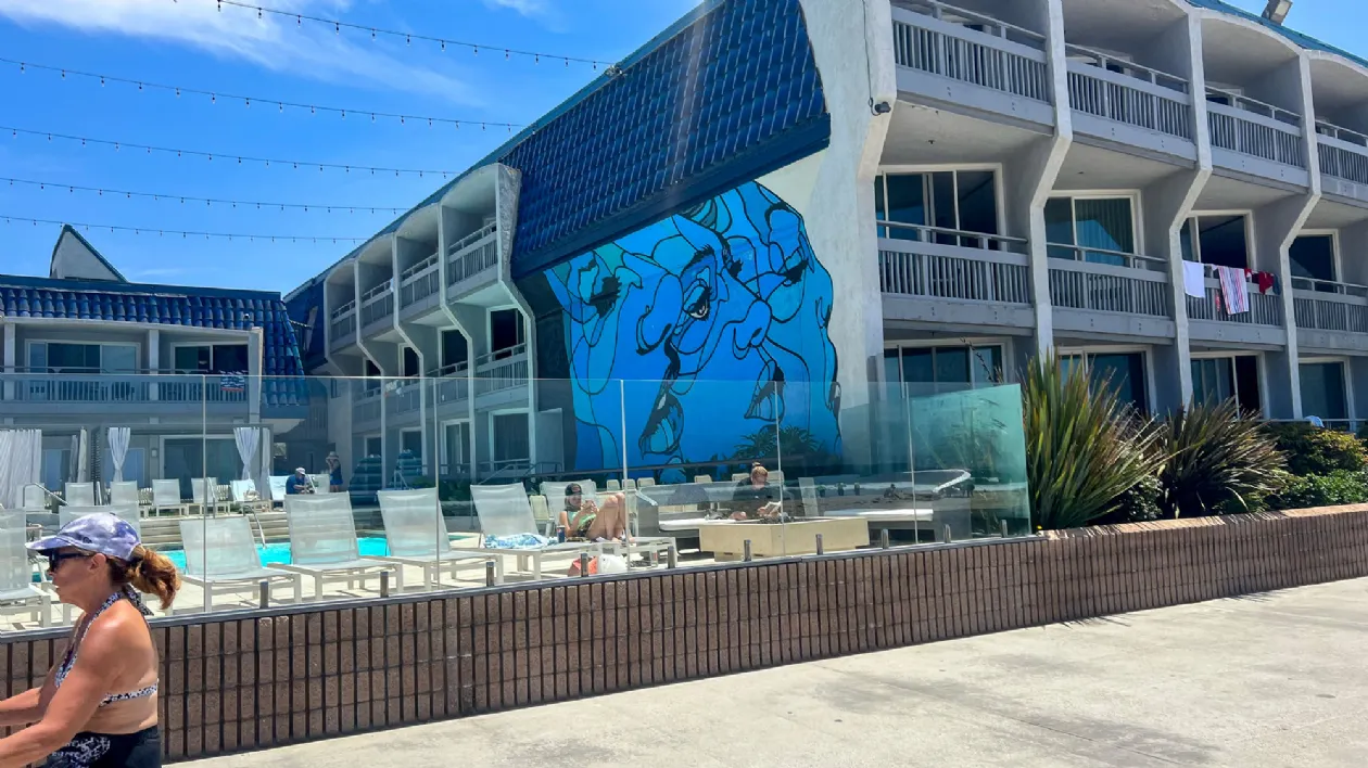 Boardwalk in Front of The Wayfarer San Diego