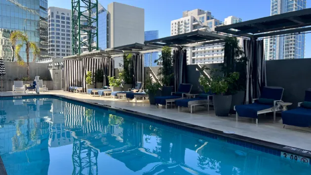 Pool with Cabanas at the Carte Hotel San Diego Downtown