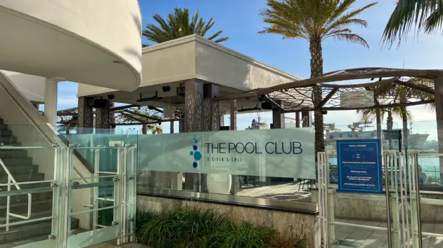 The Pool Club Entrance at the Hilton San Diego Bayfront