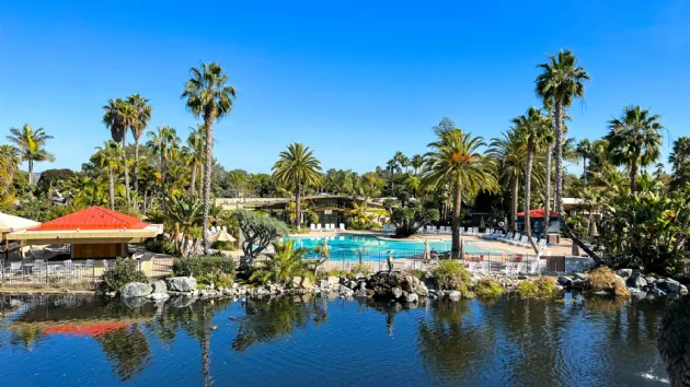 Lake next to the Main Swimming Pool at Paradise Point Resort and Spa