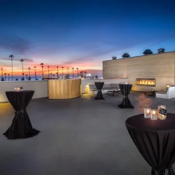 Fireplace at SpringHill Suites by Marriott San Diego Oceanside / Downtown