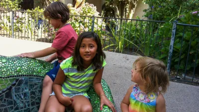 Kids Playing on a Play Structure at Balboa Park