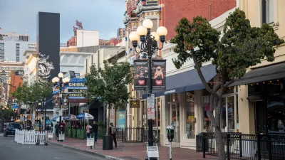 Sidewalk in the Gaslamp