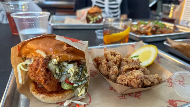 Delicious Chicken Sandwich at the Crack Shack