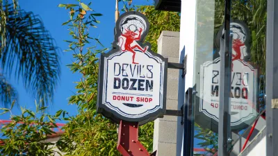 The Famous Devils Dozen Donut Shop in Little Italy