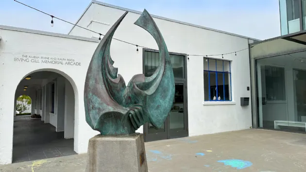 Sculpture at the Oceanside Musuem of Art