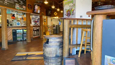 Inside Pizza Port in Solana Beach