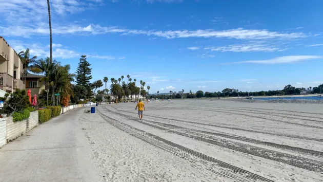 Mission Bay Boardwalk Along Mission Beach