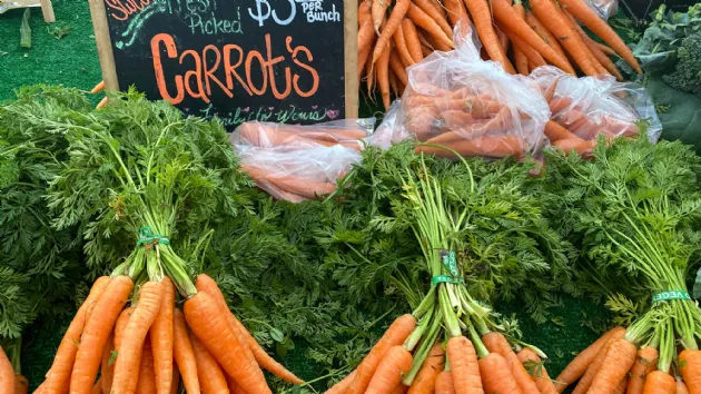Carrots at the OB Farmers Market