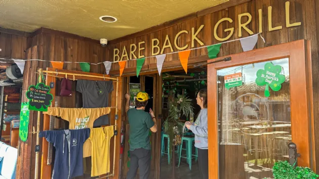 Entrance to Bare Back Grill